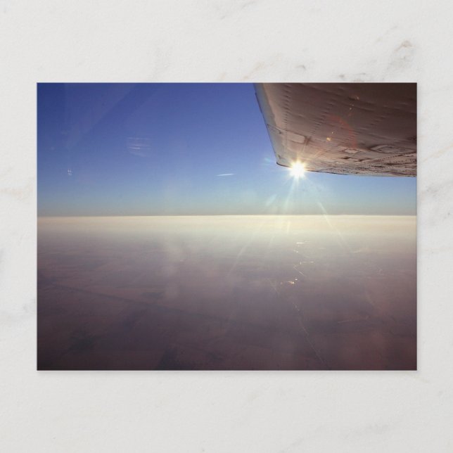 Sunset under wing postcard (Front)