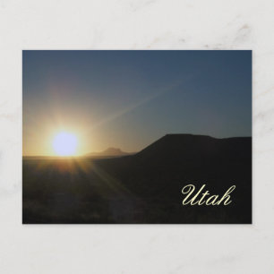 sunset : utah postcard