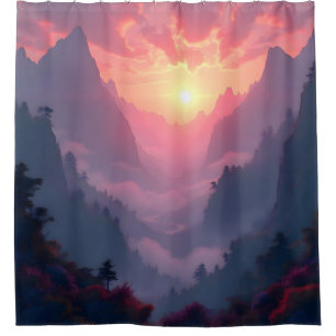 Sunset Valley Shower Curtain