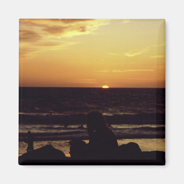 Sunset Venice Beach CA. Magnet (Front)