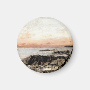 Sunset, Vevey, Switzerland – Gustave Courbet Magnet