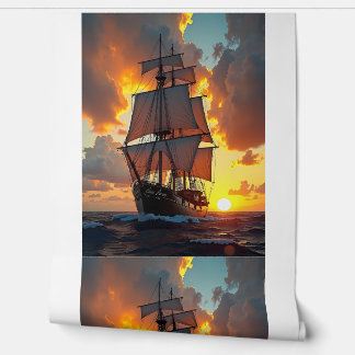 Sunset Voyage of the Cisa Verna Wallpaper