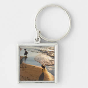 Sunset Walk With Mummy Key Ring