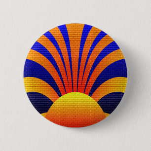 Sunset Wall 6 Cm Round Badge
