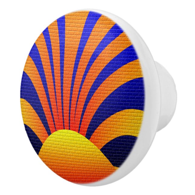 Sunset Wall Ceramic Knob (Right)