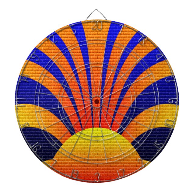 Sunset Wall Dartboard (Front)