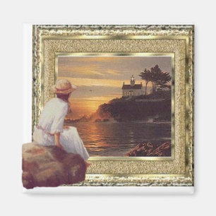 Sunset watcher magnet