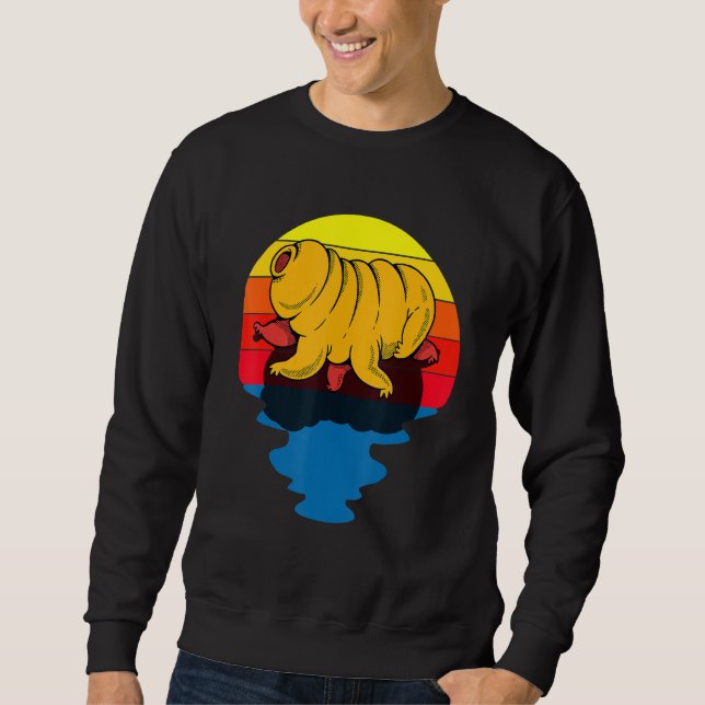 Sunset Water Bear Microbiology Tardigrade Sweatshirt (Front)