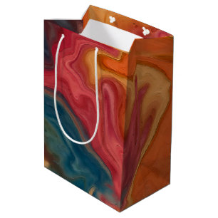 Sunset Watercolor Glaze Medium Gift Bag
