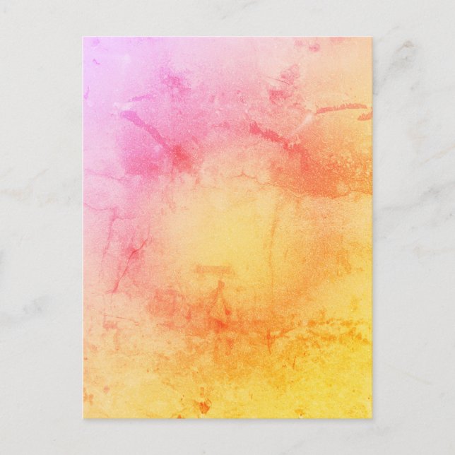 Sunset Watercolor Texture Postcard (Front)