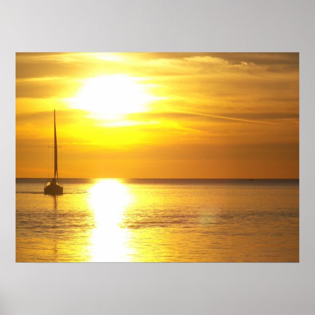 Sunset Waters Poster (Front)