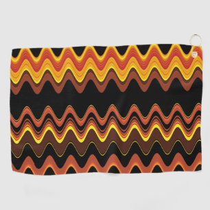 SUNSET WAVES GOLF TOWEL