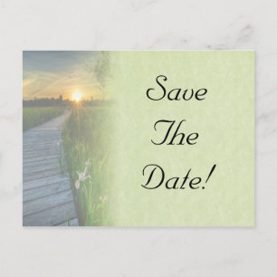 Sunset Wedding Save The Date Card
