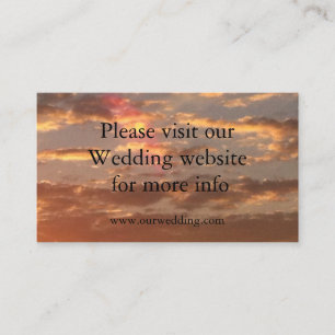 Sunset Wedding wedding card