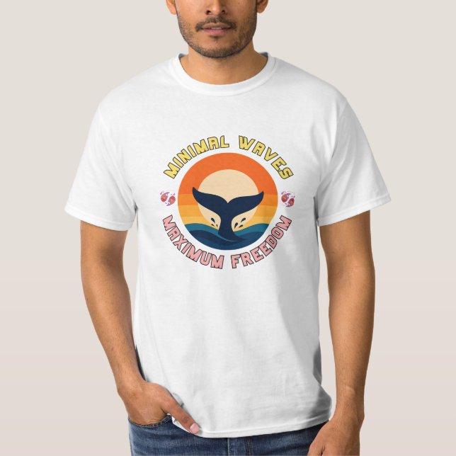 Sunset Whale Tail Serenity T-Shirt (Front)