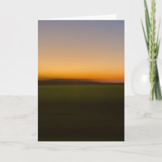 Sunset while passing through southern Illinois Card