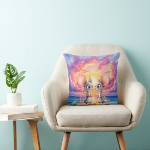Sunset Whispers – A Tiny Love Story. Cushion