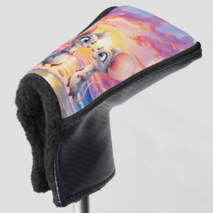 Sunset Whispers – A Tiny Love Story.  Golf Head Cover