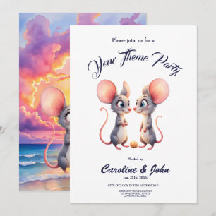 Sunset Whispers – A Tiny Love Story.  Invitation