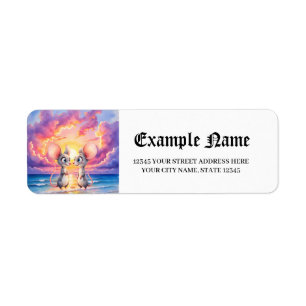 Sunset Whispers – A Tiny Love Story.  Return Address Label