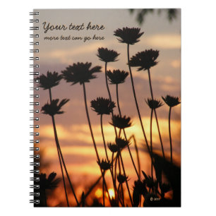 Sunset Wildflowers Notebook