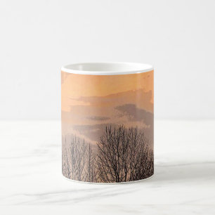 Sunset with Bare Trees Coffee Mug