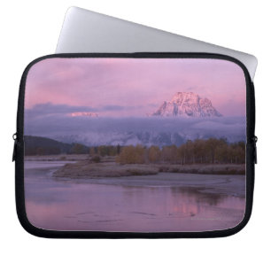 Sunset with Mount Moran in Grand Teton National Laptop Sleeve