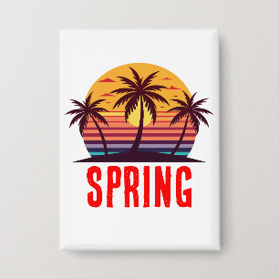 Sunset With Palm Trees Vector