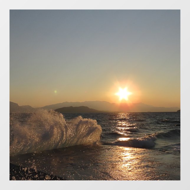 Sunset with surf in Croatia (Sheet)