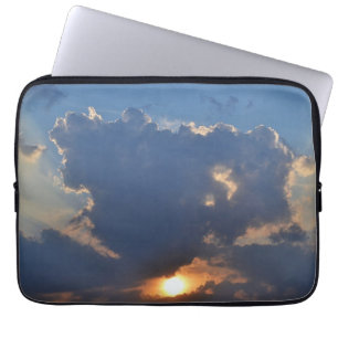 Sunset with Teacup Cloud Formation by STaylor Laptop Sleeve