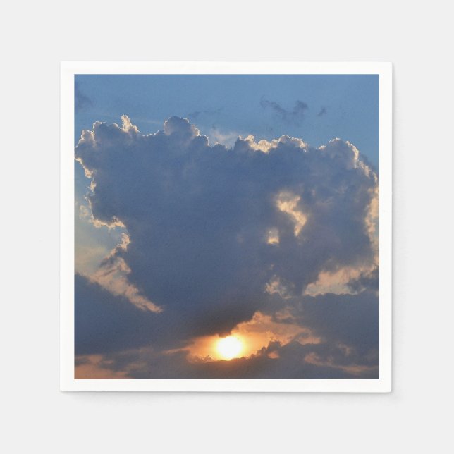 Sunset with Teacup Cloud Formation by STaylor Napkin (Front)