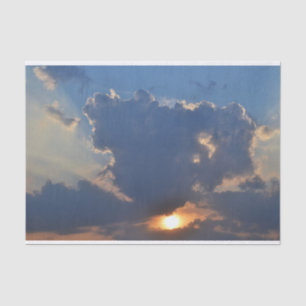 Sunset with Teacup Cloud Formation by STaylor Tissue Paper
