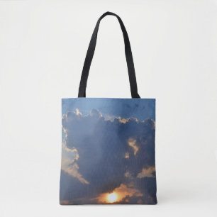 Sunset with Teacup Cloud Formation by STaylor Tote Bag