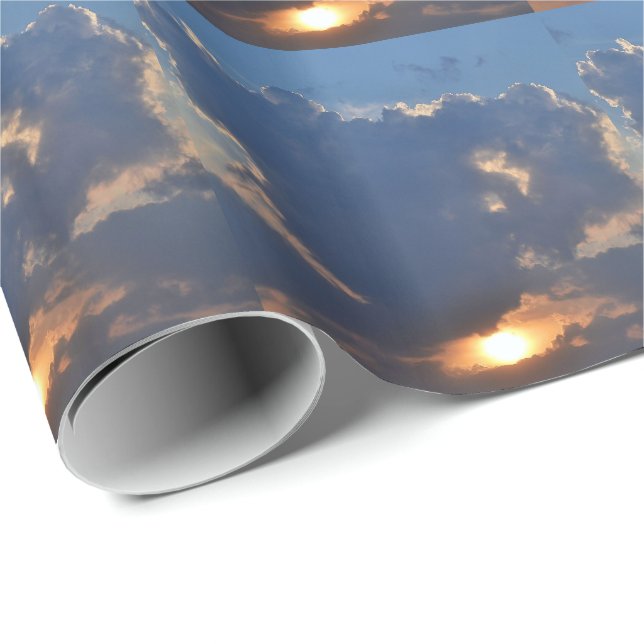 Sunset with Teacup Cloud Formation by STaylor Wrapping Paper (Roll Corner)
