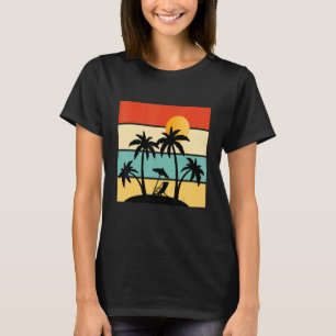 Sunset With The Children On The Beach T-Shirt