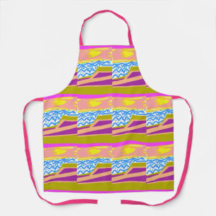 Sunset Yacht Waves  Apron