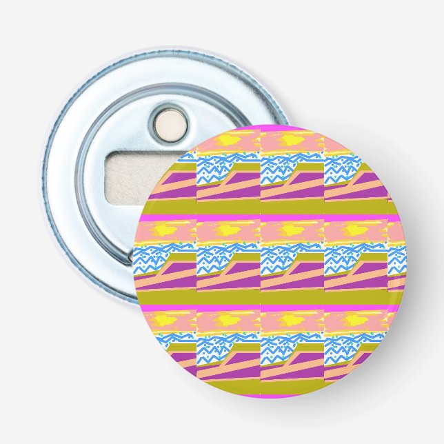 Sunset Yacht Waves  Bottle Opener (Front)