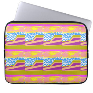 Sunset Yacht Waves  Laptop Sleeve