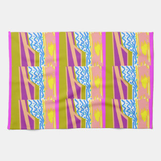 Sunset Yacht Waves Tea Towel