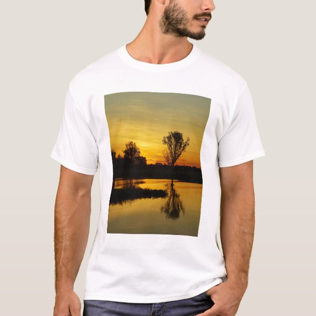 Sunset, Yellow Water Billabong T-Shirt (Front)