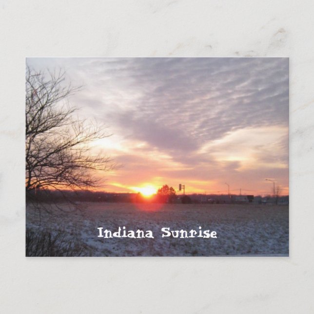 sunsetindiana, Indiana Sunrise Postcard (Front)