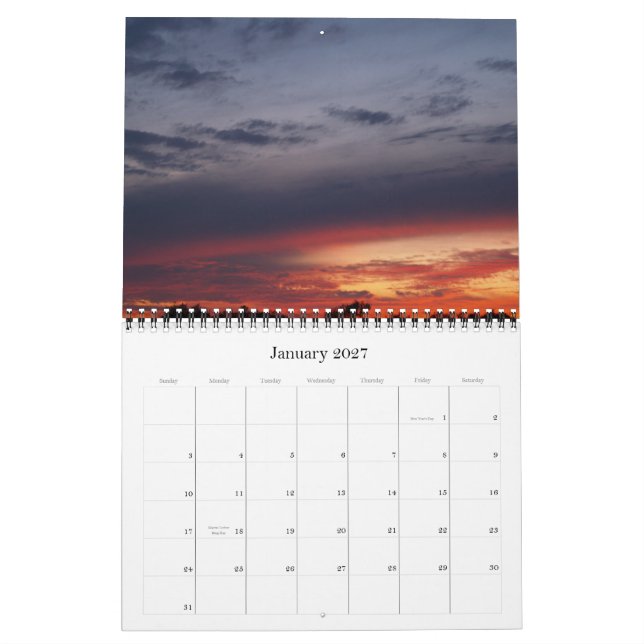 SUNSETS-2011-2012 / 15 Month Calendar (Jan 2027)
