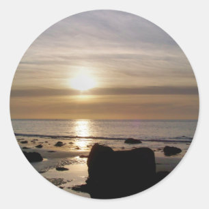 SUNSETS CLASSIC ROUND STICKER