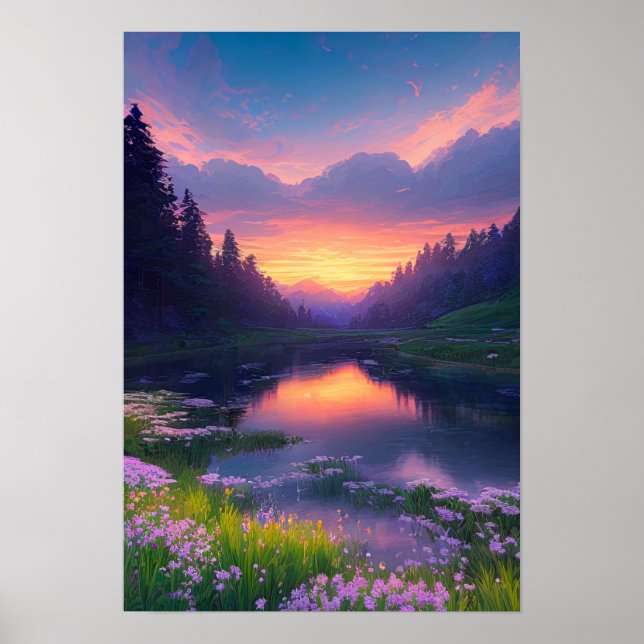 Sunset's Embrace Poster (Front)