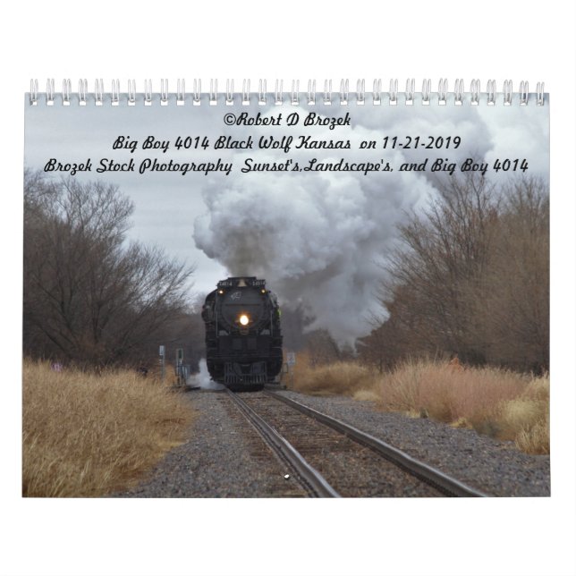 Sunset's,Landscapes,Big Boy, Calendar (Cover)