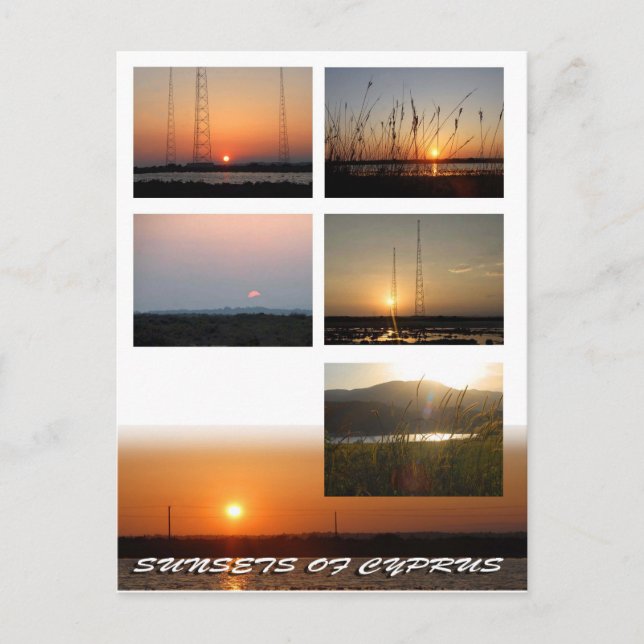 Sunsets of Cyprus postcard (Front)