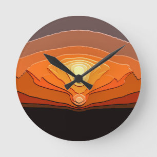 SUNSETS ROUND CLOCK