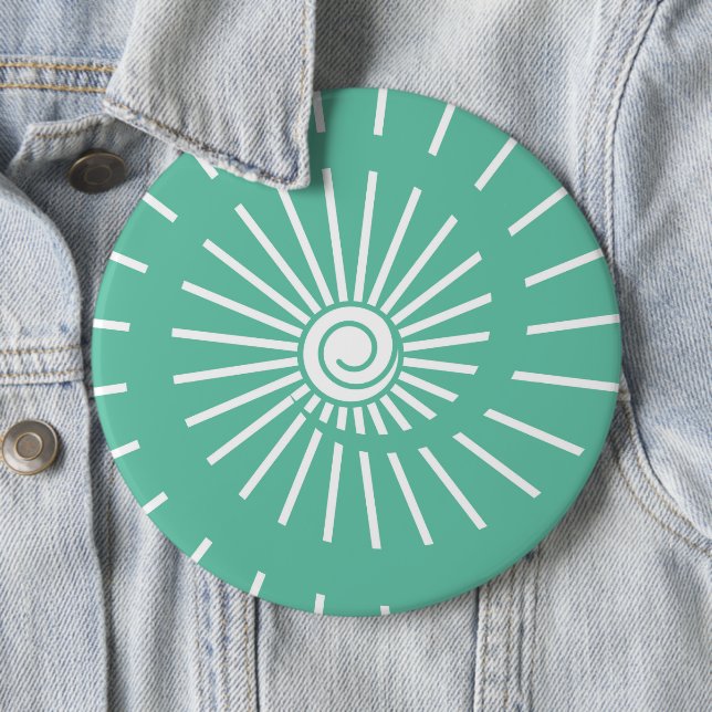 Sunshine 12 6 cm round badge (In Situ)