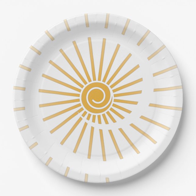 Sunshine 1 paper plate (Front)