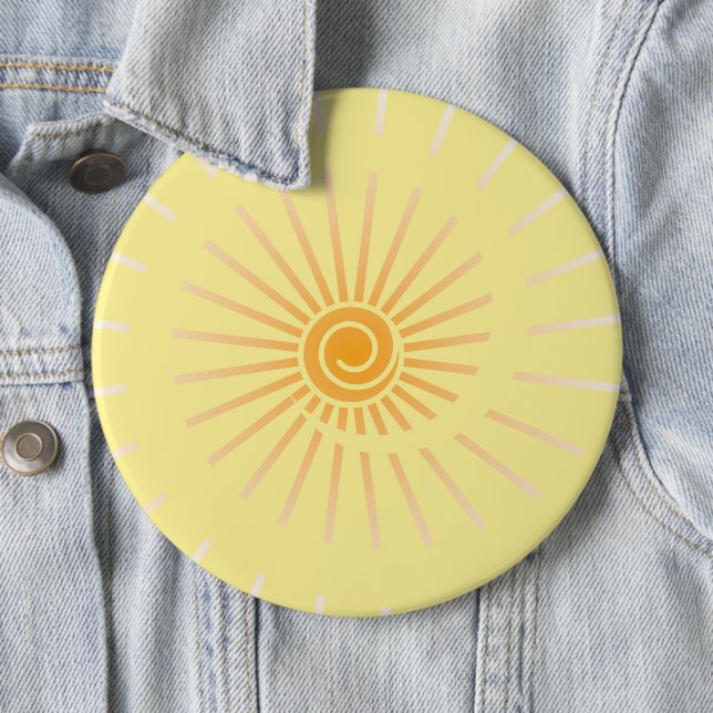 Sunshine 3 6 cm round badge (In Situ)